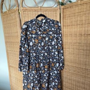 Dark floral maxi dress